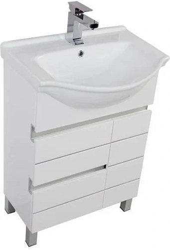 Тумба с раковиной Aquanet Доминика 60 белый 00212754 Тумба с раковиной Aquanet Доминика 60 белый 00212754