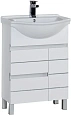 Тумба с раковиной Aquanet Доминика 60 белый 00212754 Тумба с раковиной Aquanet Доминика 60 белый 00212754