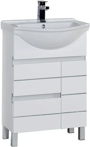 Тумба с раковиной Aquanet Доминика 60 белый 00212754 Тумба с раковиной Aquanet Доминика 60 белый 00212754