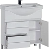 Тумба с раковиной Aquanet Доминика 80 белый 00170480+00169551 Тумба с раковиной Aquanet Доминика 80 белый 00170480+00169551
