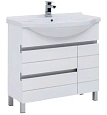 Тумба с раковиной Aquanet Доминика 90 L белый (Раковина Эльбрус) 00238407 + 00168865 Тумба с раковиной Aquanet Доминика 90 L белый (Раковина Эльбрус) 00238407 + 00168865