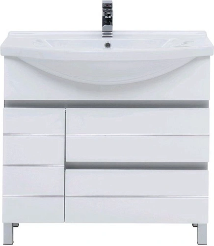 Тумба с раковиной Aquanet Доминика 90 R белый (Раковина Эльбрус) 00238406 + 00168865 Тумба с раковиной Aquanet Доминика 90 R белый (Раковина Эльбрус) 00238406 + 00168865