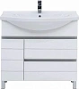 Тумба с раковиной Aquanet Доминика 90 R белый (раковина Эльбрус) 00241326