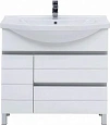 Тумба с раковиной Aquanet Доминика 90 R белый (раковина Эльбрус) 00241326 Тумба с раковиной Aquanet Доминика 90 R белый (раковина Эльбрус) 00241326