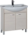 Тумба с раковиной Aquanet Донна 80 белый дуб 00169042+00168864 Тумба с раковиной Aquanet Донна 80 белый дуб 00169042+00168864