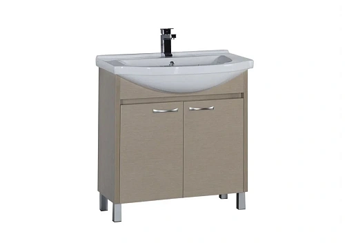 Тумба с раковиной Aquanet Донна 80 светлый дуб 00168931+00168864 Тумба с раковиной Aquanet Донна 80 светлый дуб 00168931+00168864