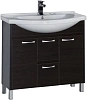 Тумба с раковиной Aquanet Донна 90 венге 00169180+00168865 Тумба с раковиной Aquanet Донна 90 венге 00169180+00168865