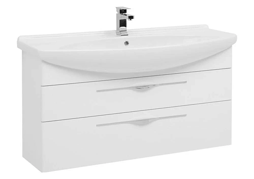 Тумба с раковиной Aquanet Ирвин 120 белый 00203975 + 00175450 Тумба с раковиной Aquanet Ирвин 120 белый 00203975 + 00175450