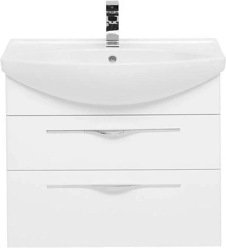 Тумба с раковиной Aquanet Ирвин 75 белый 00203970 + 00175447 Тумба с раковиной Aquanet Ирвин 75 белый 00203970 + 00175447