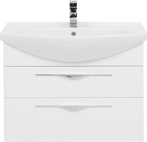 Тумба с раковиной Aquanet Ирвин 85 белый 00203972 + 00175448 Тумба с раковиной Aquanet Ирвин 85 белый 00203972 + 00175448