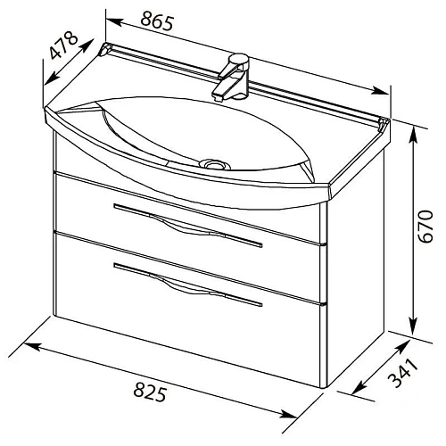 Тумба с раковиной Aquanet Ирвин 85 белый 00203972 + 00175448 Тумба с раковиной Aquanet Ирвин 85 белый 00203972 + 00175448