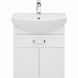 Тумба с раковиной Aquanet Ирис 60 белый (1 ящик, 2 дверцы) 00212657 Тумба с раковиной Aquanet Ирис 60 белый (1 ящик, 2 дверцы) 00212657