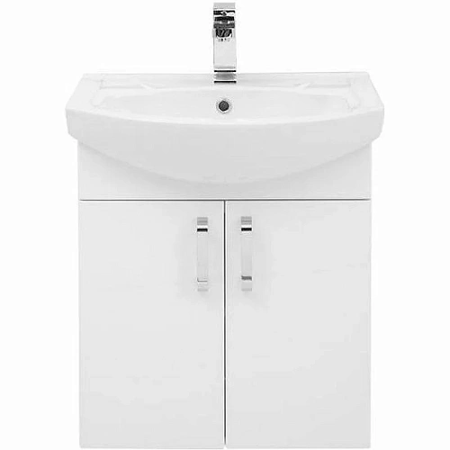 Тумба с раковиной Aquanet Ирис 60 белый (2 дверцы) 00212658 Тумба с раковиной Aquanet Ирис 60 белый (2 дверцы) 00212658