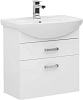 Тумба с раковиной Aquanet Ирис 65 белый (2 ящика) 00198383 + 00182642