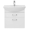 Тумба с раковиной Aquanet Ирис 65 белый (2 ящика) 00212660