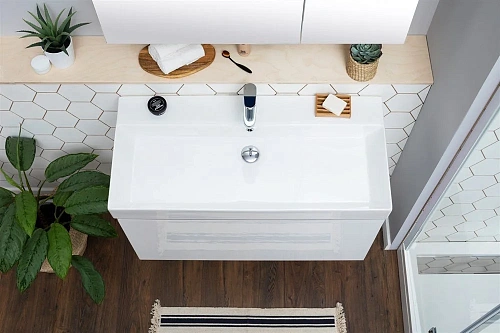 Тумба с раковиной Aquanet Йорк 100 белый 00212594 Тумба с раковиной Aquanet Йорк 100 белый 00212594