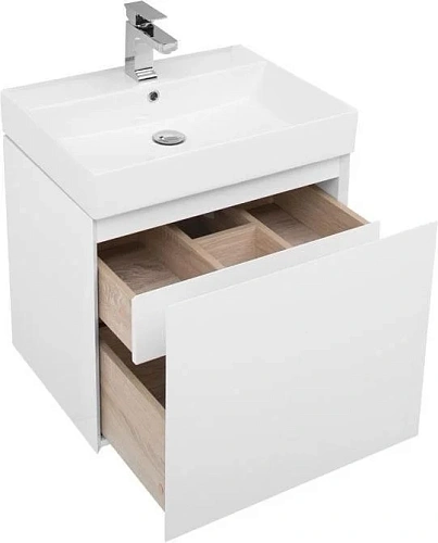 Тумба с раковиной Aquanet Йорк 60 белый 00202094 + 00198206 Тумба с раковиной Aquanet Йорк 60 белый 00202094 + 00198206