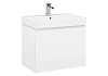 Тумба с раковиной Aquanet Йорк 70 белый 00202093 + 00198207