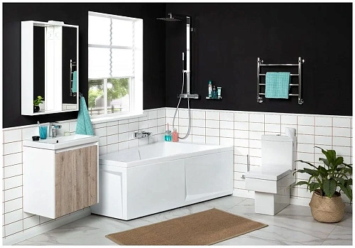 Тумба с раковиной Aquanet Клио 60 дуб кантри/белый 00195719 + 00187812 Тумба с раковиной Aquanet Клио 60 дуб кантри/белый 00195719 + 00187812