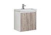 Тумба с раковиной Aquanet Клио 60 дуб кантри/белый 00195719 + 00187812