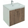 Тумба с раковиной Aquanet Клио 70 белый глянец/Дуб Веллингтон 00280878