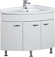 Тумба с раковиной Aquanet Корнер 89 R белый (закрытая) 00158825+00158989 Тумба с раковиной Aquanet Корнер 89 R белый (закрытая) 00158825+00158989