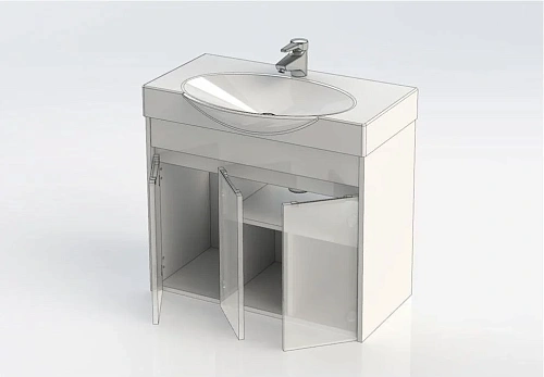 Тумба с раковиной Aquanet Коста 76 белый/дуб антик 00188407+00188195 Тумба с раковиной Aquanet Коста 76 белый/дуб антик 00188407+00188195