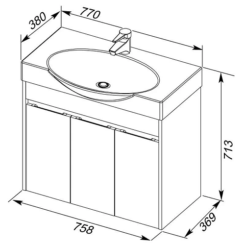 Тумба с раковиной Aquanet Коста 76 белый/дуб антик 00188407+00188195 Тумба с раковиной Aquanet Коста 76 белый/дуб антик 00188407+00188195