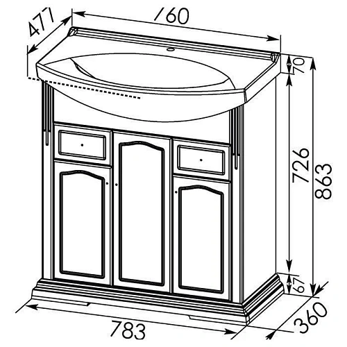 Тумба с раковиной Aquanet Лагуна 75 белый 00175299+00175447 Тумба с раковиной Aquanet Лагуна 75 белый 00175299+00175447