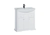 Тумба с раковиной Aquanet Лагуна 75 белый 00175299+00175447