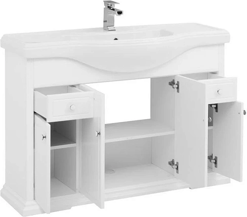 Тумба с раковиной Aquanet Лагуна Классик 120 белый 00175302+00188774 Тумба с раковиной Aquanet Лагуна Классик 120 белый 00175302+00188774