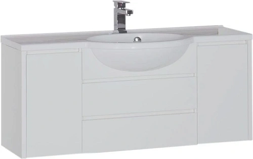 Тумба с раковиной Aquanet Лайн 120 белый 00164938+00164744 Тумба с раковиной Aquanet Лайн 120 белый 00164938+00164744