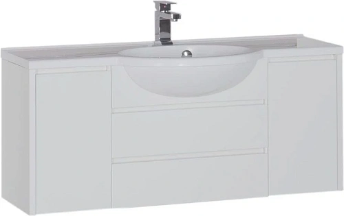 Тумба с раковиной Aquanet Лайн 120 белый 00164938+00164744 Тумба с раковиной Aquanet Лайн 120 белый 00164938+00164744
