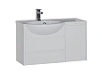 Тумба с раковиной Aquanet Лайн 90 L белый 00164936+00165033 Тумба с раковиной Aquanet Лайн 90 L белый 00164936+00165033