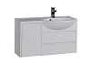 Тумба с раковиной Aquanet Лайн 90 R белый 00164937+00164745