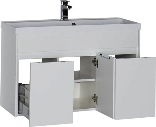 Тумба с раковиной Aquanet Латина 100 белый 00212837 Тумба с раковиной Aquanet Латина 100 белый 00212837