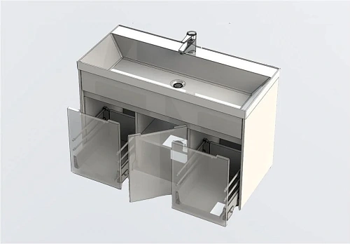 Тумба с раковиной Aquanet Латина 100 белый 00212837 Тумба с раковиной Aquanet Латина 100 белый 00212837
