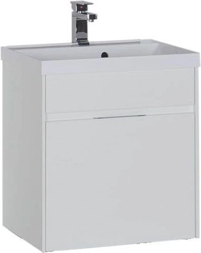 Тумба с раковиной Aquanet Латина 60 белый (1 ящик) 00179933+00179393 Тумба с раковиной Aquanet Латина 60 белый (1 ящик) 00179933+00179393