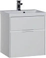 Тумба с раковиной Aquanet Латина 60 белый (2 ящика) 00212833 Тумба с раковиной Aquanet Латина 60 белый (2 ящика) 00212833
