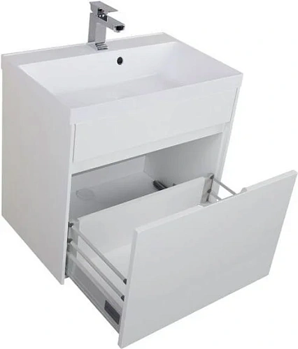 Тумба с раковиной Aquanet Латина 70 белый (1 ящик) 00180000+00179394 Тумба с раковиной Aquanet Латина 70 белый (1 ящик) 00180000+00179394