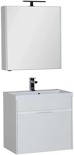Тумба с раковиной Aquanet Латина 70 белый (1 ящик) 00212834 Тумба с раковиной Aquanet Латина 70 белый (1 ящик) 00212834