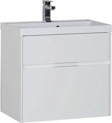 Тумба с раковиной Aquanet Латина 70 белый (2 ящика) 00212835 Тумба с раковиной Aquanet Латина 70 белый (2 ящика) 00212835