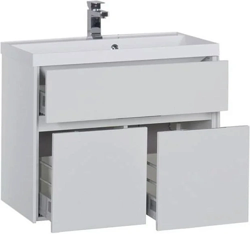Тумба с раковиной Aquanet Латина 80 белый 00179638+00179395 Тумба с раковиной Aquanet Латина 80 белый 00179638+00179395