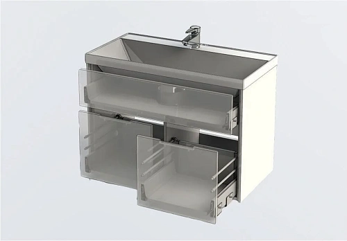 Тумба с раковиной Aquanet Латина 90 белый 00179449+00179396 Тумба с раковиной Aquanet Латина 90 белый 00179449+00179396