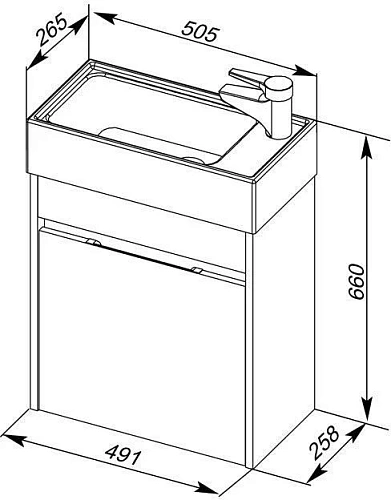 Тумба с раковиной Aquanet Лидс 50 эвкалипт мистери 00182744+00182338 Тумба с раковиной Aquanet Лидс 50 эвкалипт мистери 00182744+00182338