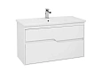 Тумба с раковиной Aquanet Модена 100 белый 00198489 + 00182321 Тумба с раковиной Aquanet Модена 100 белый 00198489 + 00182321