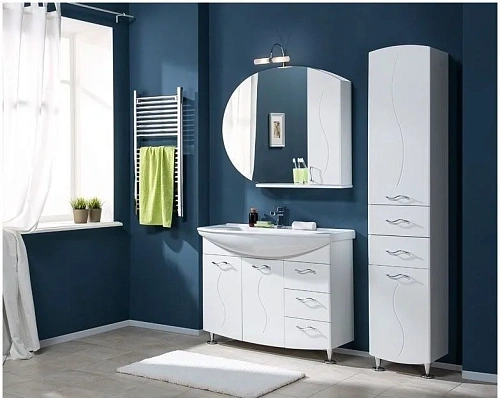 Тумба с раковиной Aquanet Моника 105 белый 00186772+00184263 Тумба с раковиной Aquanet Моника 105 белый 00186772+00184263