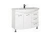 Тумба с раковиной Aquanet Моника 105 белый 00186772+00184263