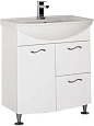 Тумба с раковиной Aquanet Моника 75 белый 00186770+00185345 Тумба с раковиной Aquanet Моника 75 белый 00186770+00185345