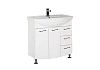 Тумба с раковиной Aquanet Моника 85 белый 00186771+00185346